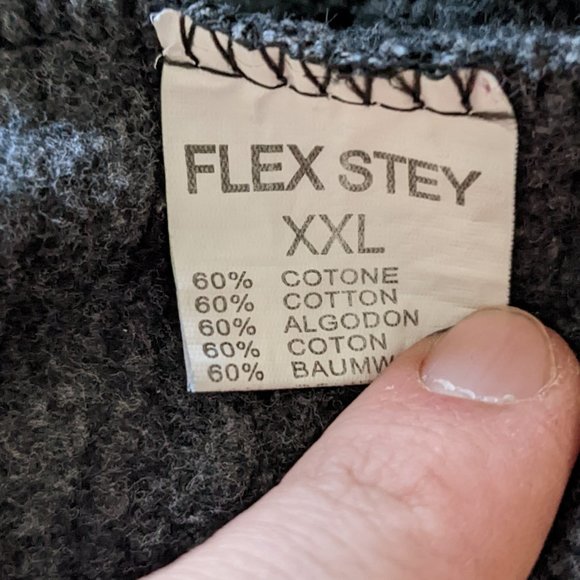 Men Gray-Black Stand-up Collar Sweater / Curvy design - Picture 8 of 9